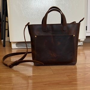 Portland Leather Mini Tote in Canyon